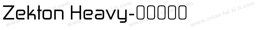 Zekton Heavy字体转换